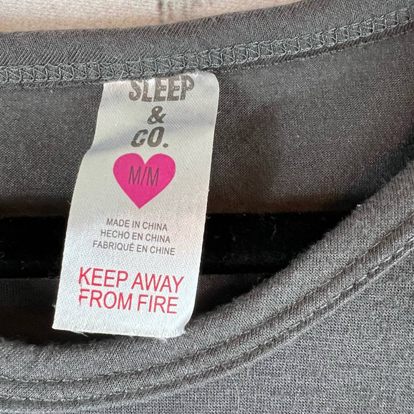 Christmas Llama Long Sleeve T Sleep Shirt - Picture 2 of 5